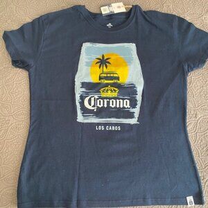 Corona Graphic Tee in Navy size L NWT